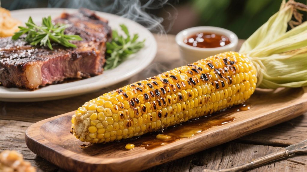 grilled corn with flavors
