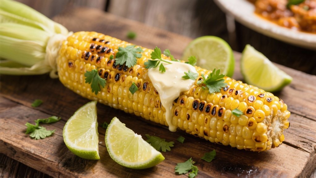 grilled corn with lime butter