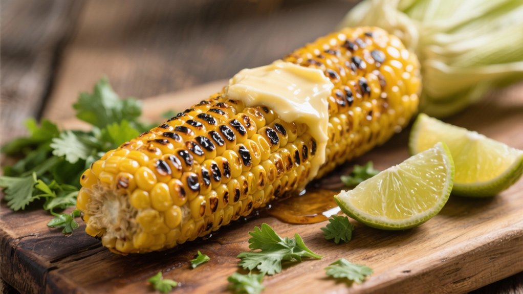 grilled corn with lime butter