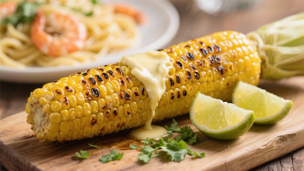 grilled corn with lime butter