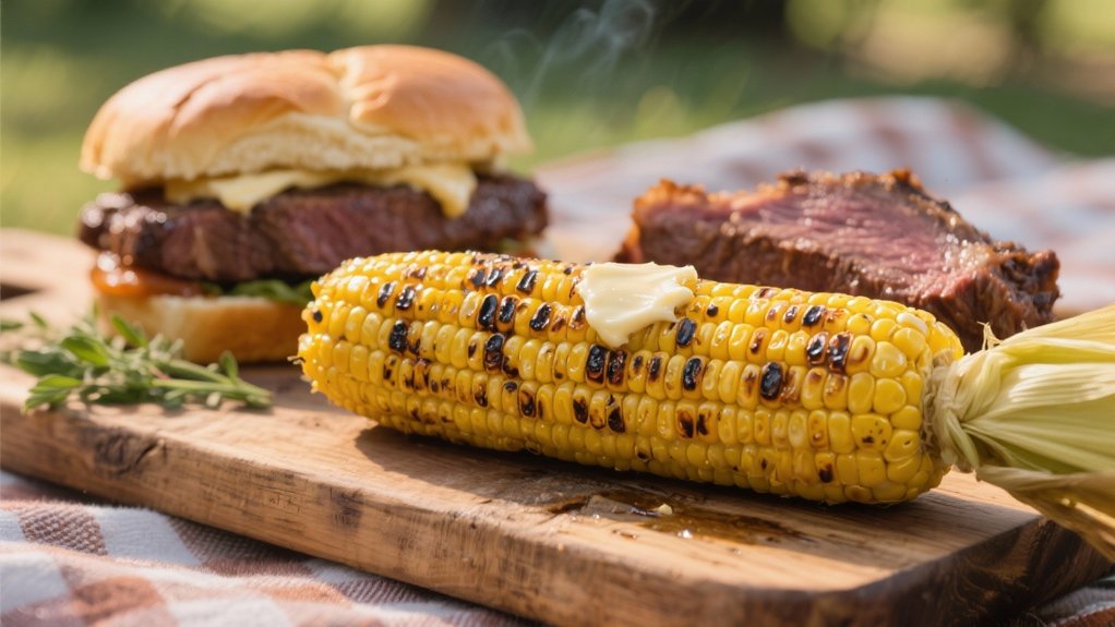 grilled corn with seasonings