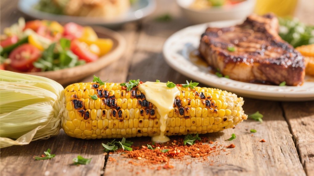 grilled corn with smoky flavor