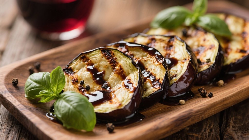 grilled eggplant with balsamic