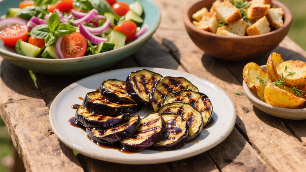 grilled eggplant with balsamic