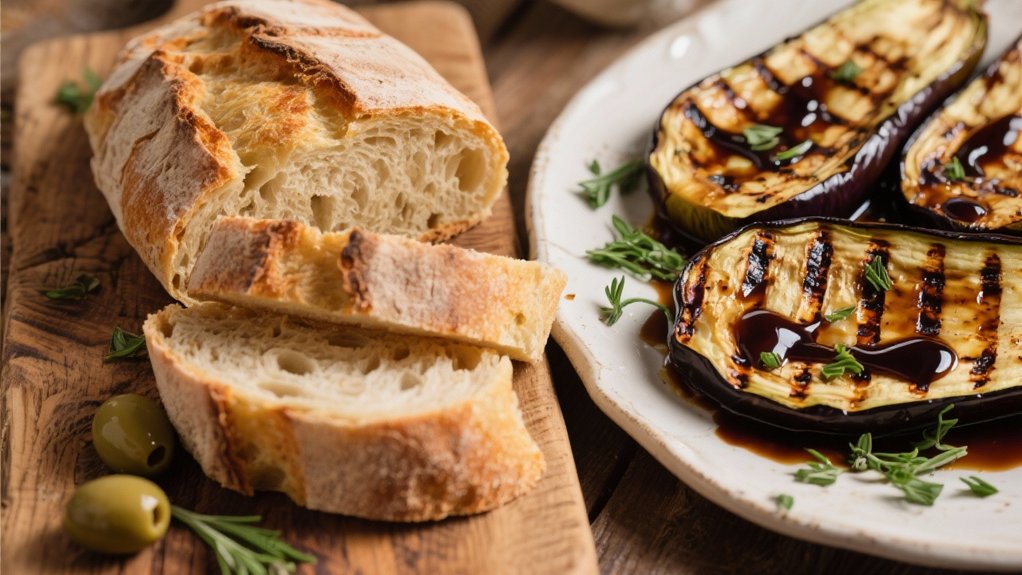 grilled eggplant with balsamic