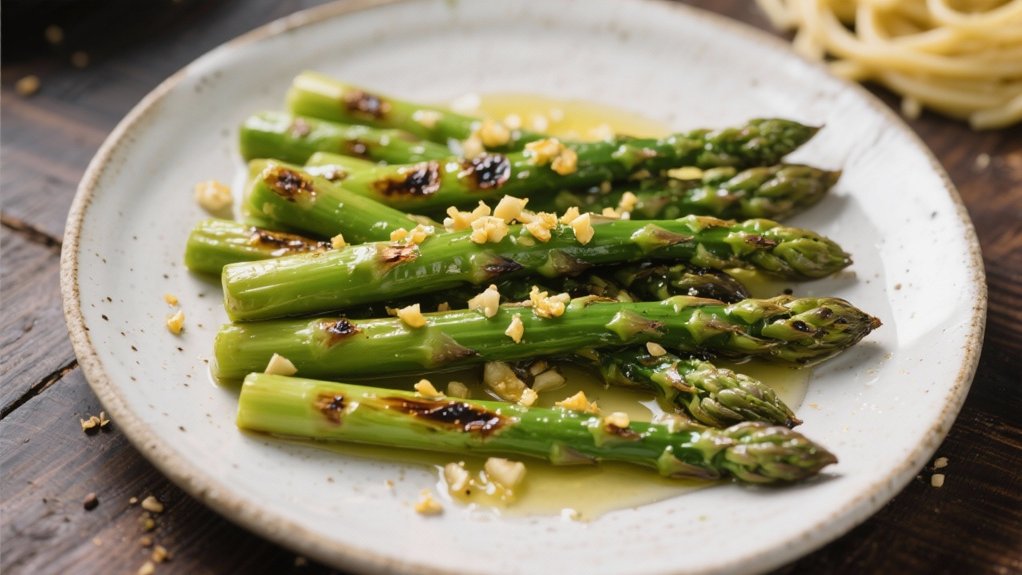 grilled garlic asparagus delight
