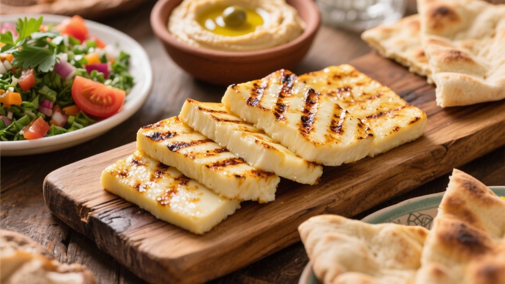 grilled halloumi cheese technique
