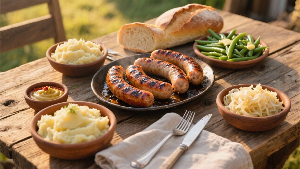 grilled kielbasa and sauerkraut