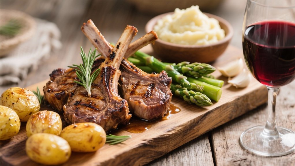grilled lamb chops pairing