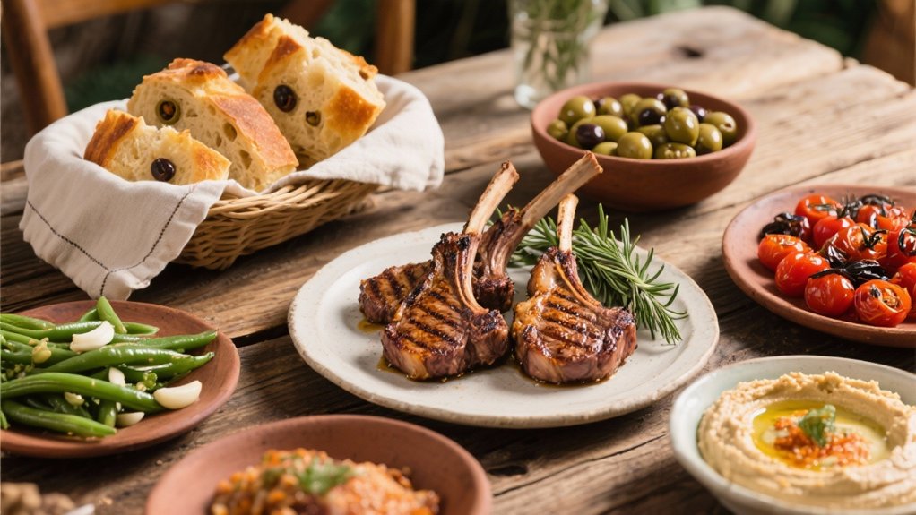 grilled lamb chops with rosemary