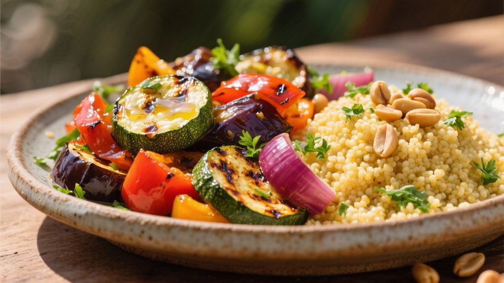 grilled mediterranean vegetable skewers