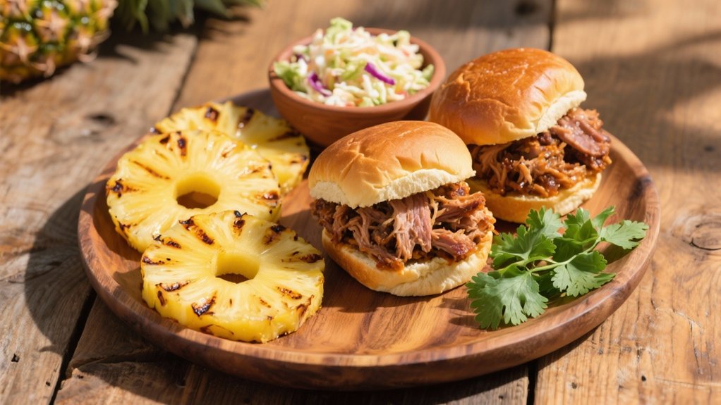 grilled pineapple enhances barbecue