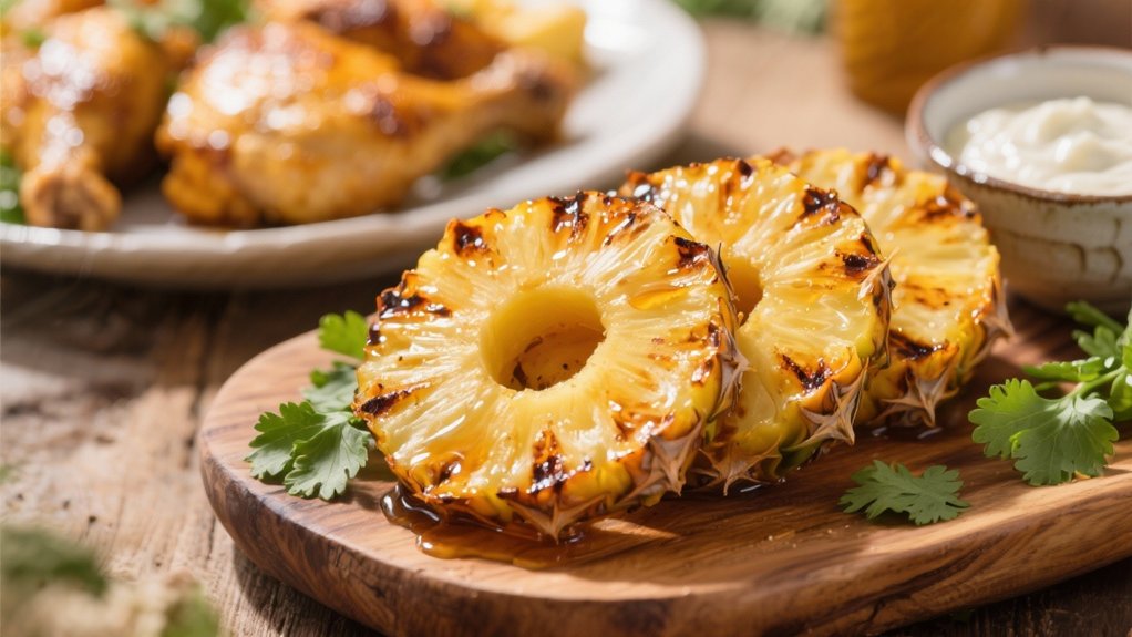 grilled pineapple enhances tropical flavors