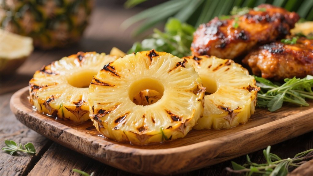 grilled pineapple sweetens meals