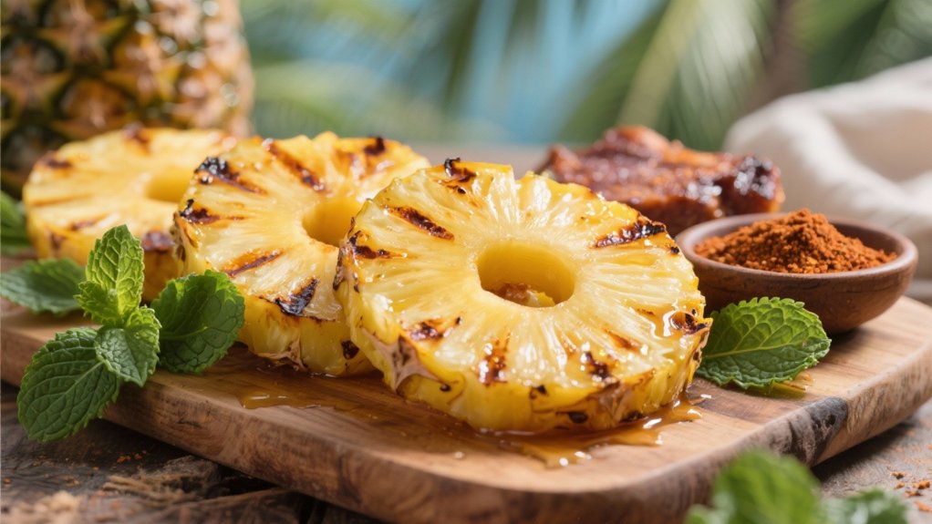 grilled pineapple with flavor
