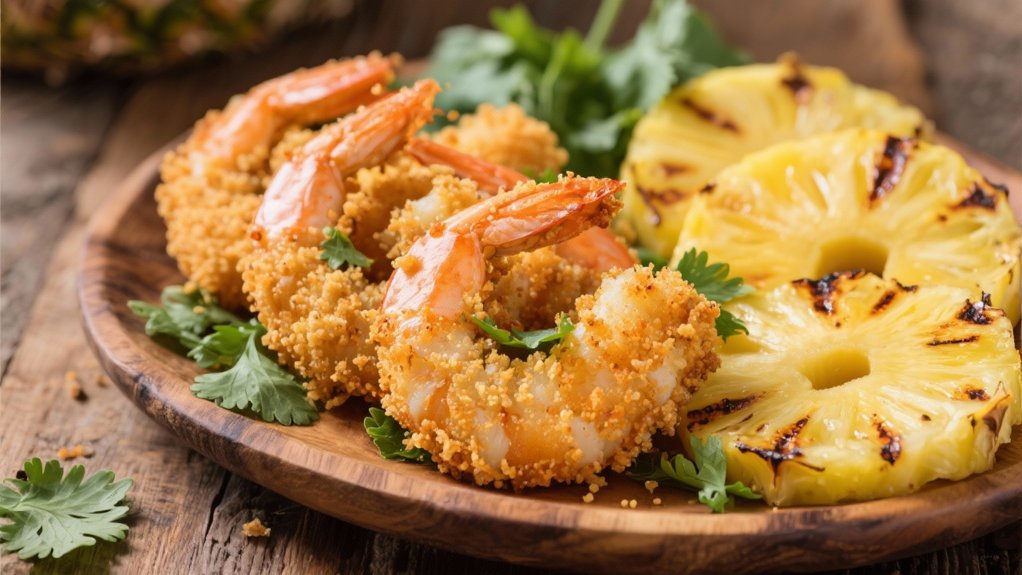 grilled pineapple with honey