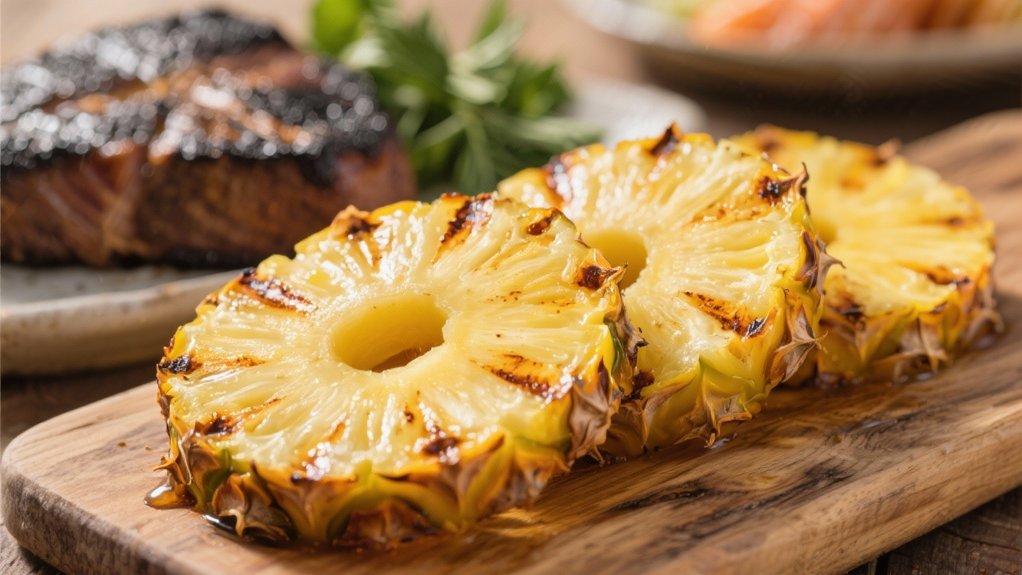 grilled pineapple with marinade