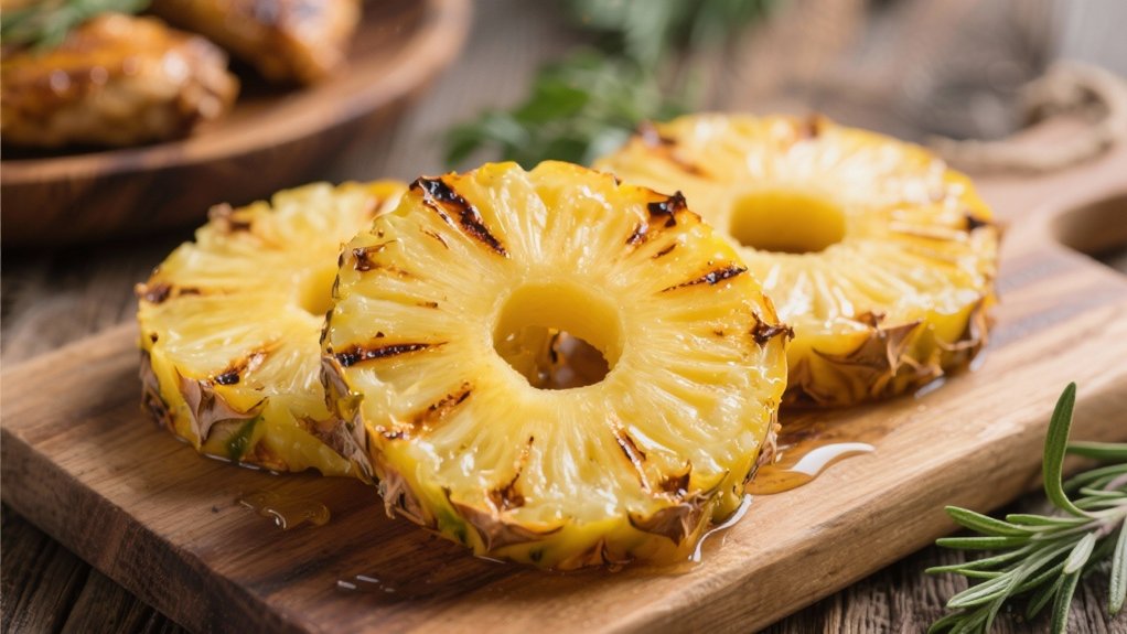 grilled pineapple with marinade