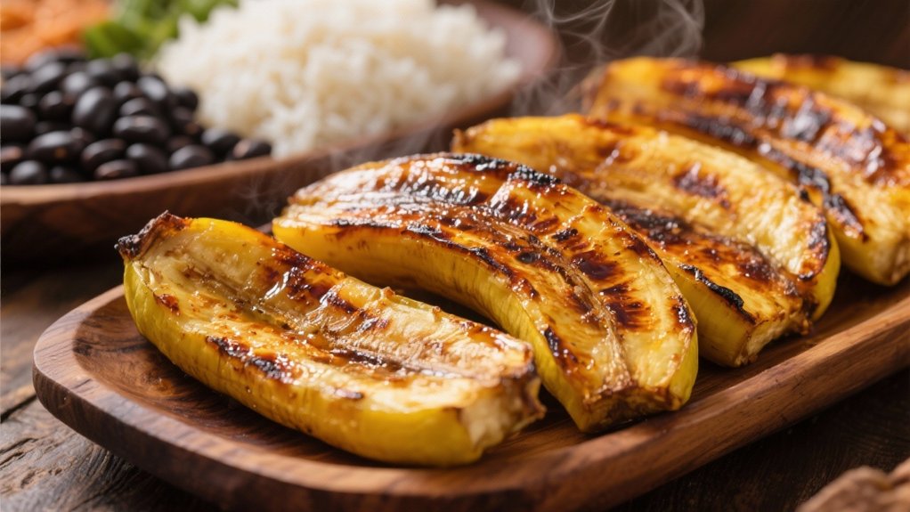 grilled plantains with sweetness