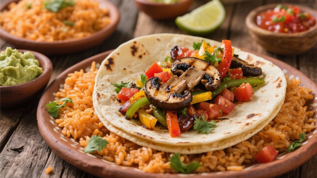 grilled portobello mushroom fajitas