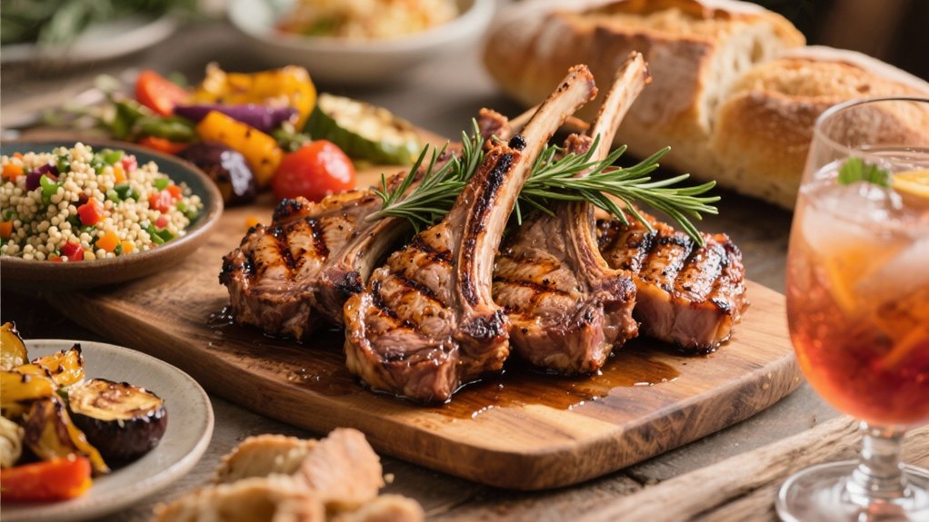 grilled rosemary lamb chops