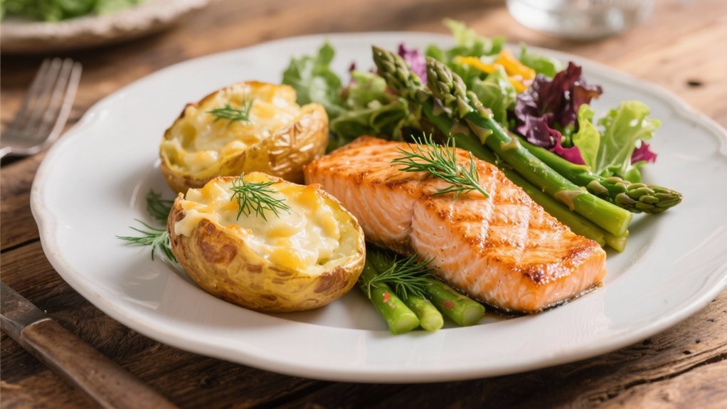 grilled salmon enhances dinner
