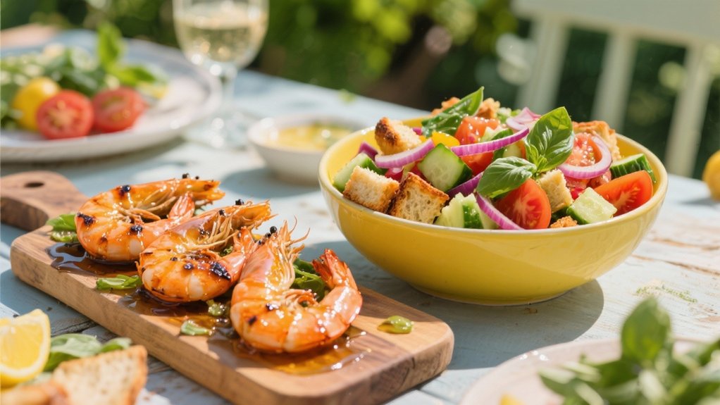 grilled shrimp with lemon butter