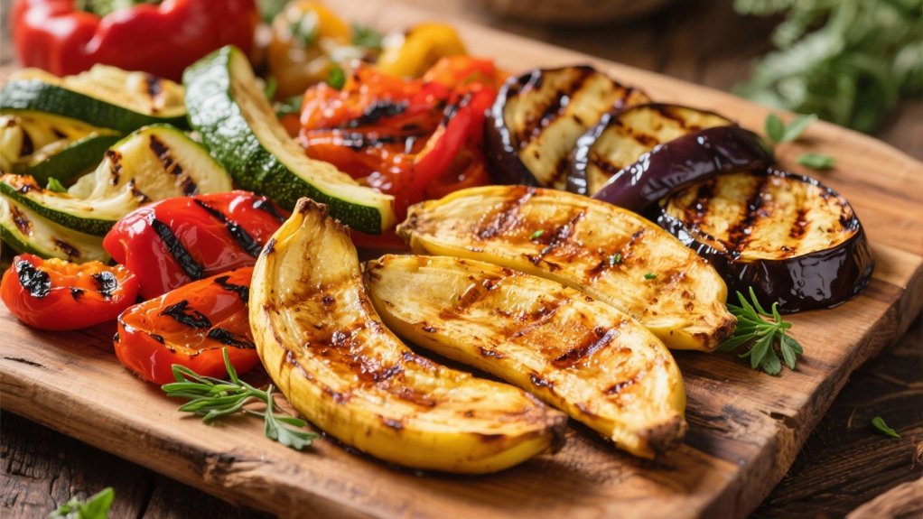 grilled smoky vegetable skewers