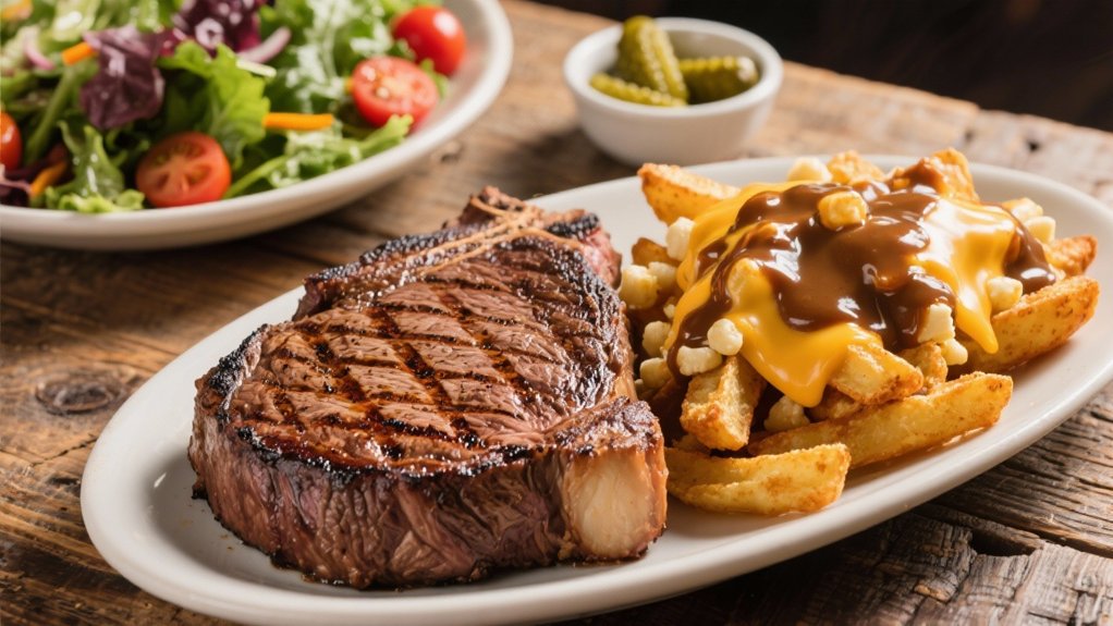 grilled steak enhances poutine