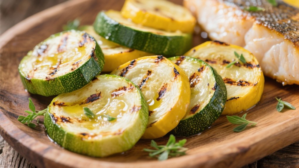 grilled summer squash medley