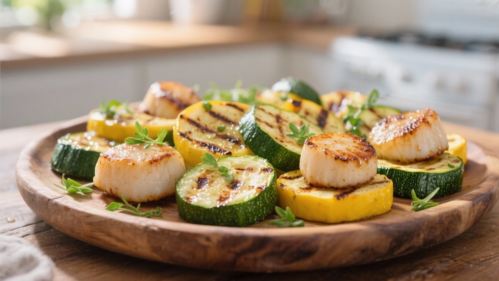 grilled summer squash preparation