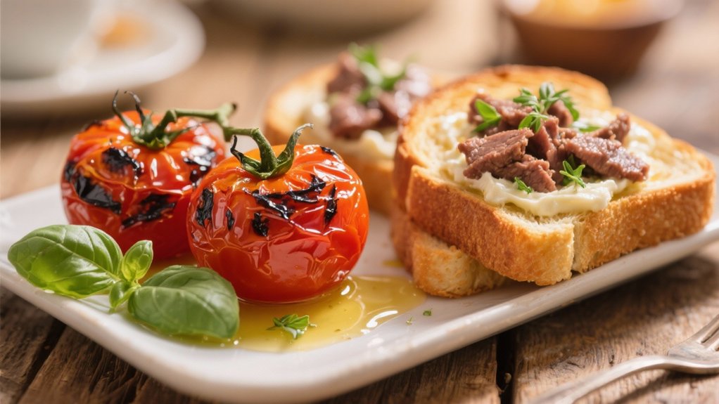 grilled tomatoes enhance flavor