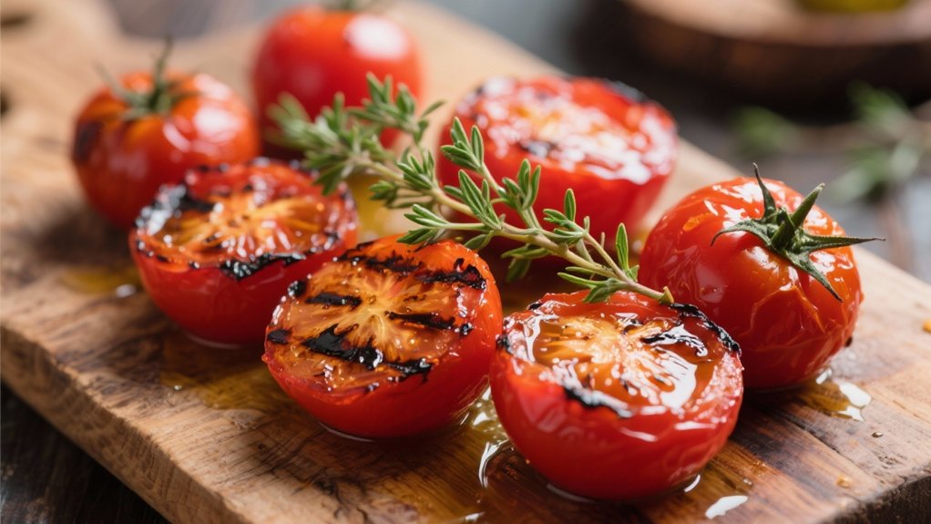 grilled tomatoes with thyme