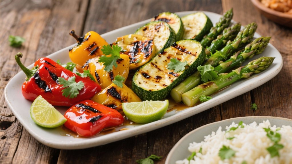 grilled vegetable lime delight