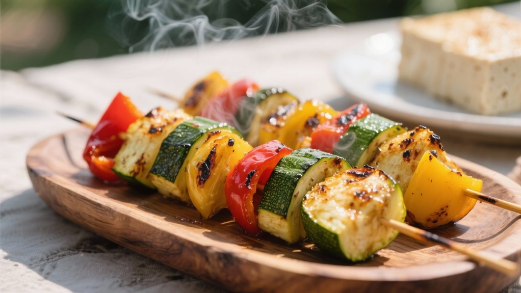 grilled vegetable skewers preparation