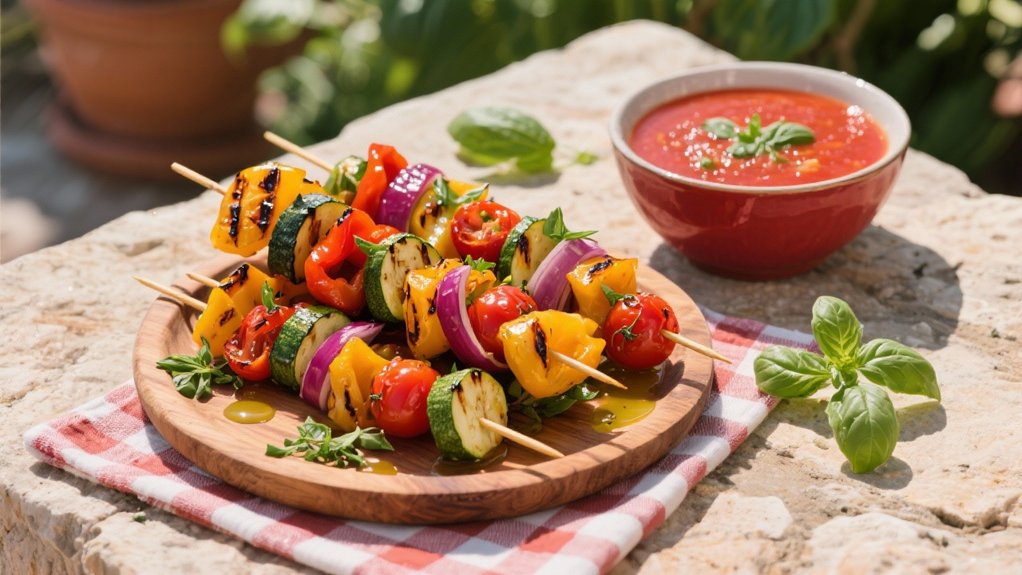 grilled vegetable skewers recipe