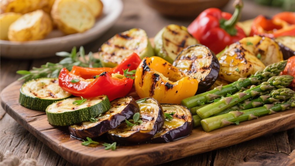 grilled vegetables enhance comfort food
