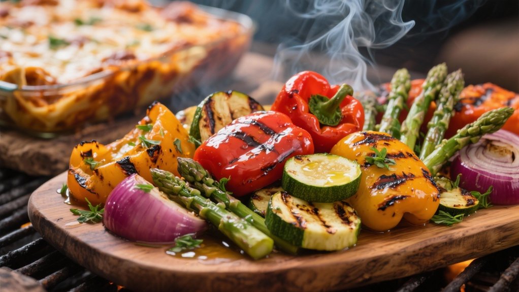 grilled vegetables enhance enchiladas