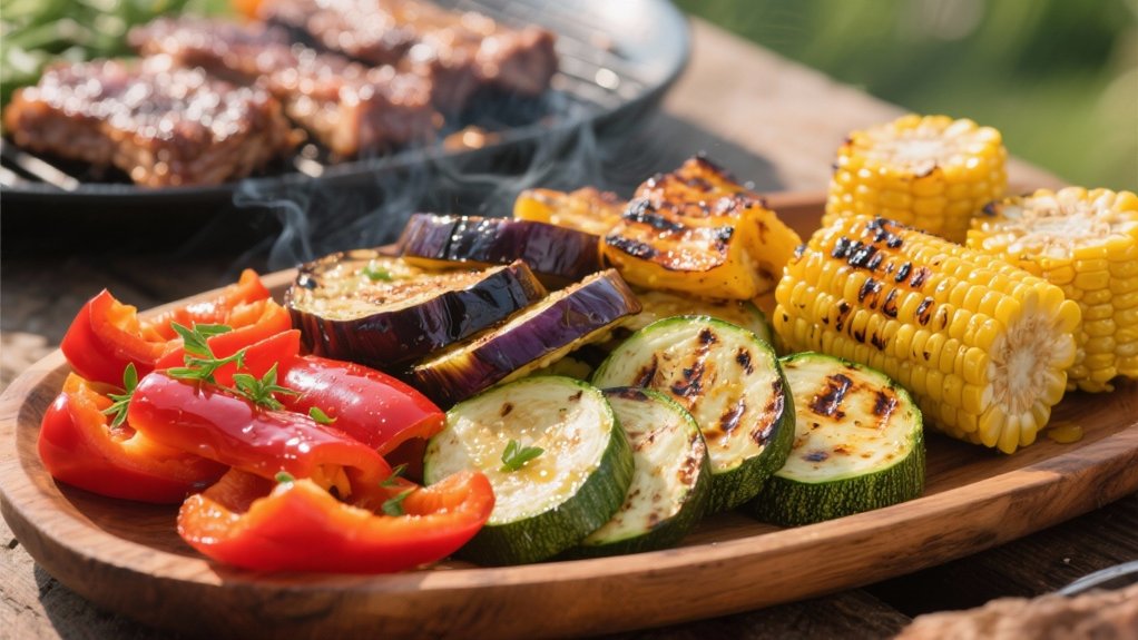 grilled vegetables enhance korean flavors