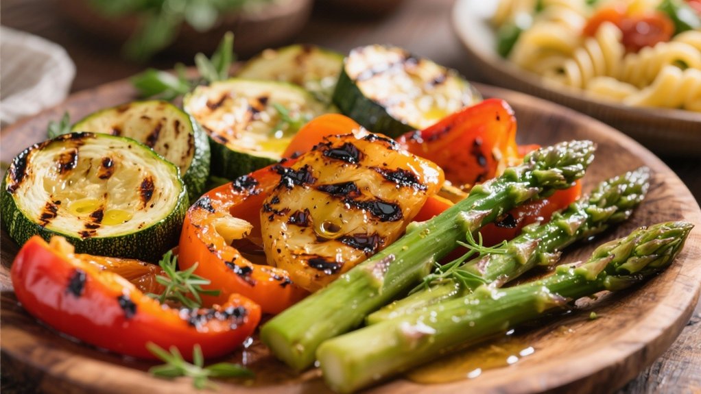 grilled vegetables enhance pasta salad