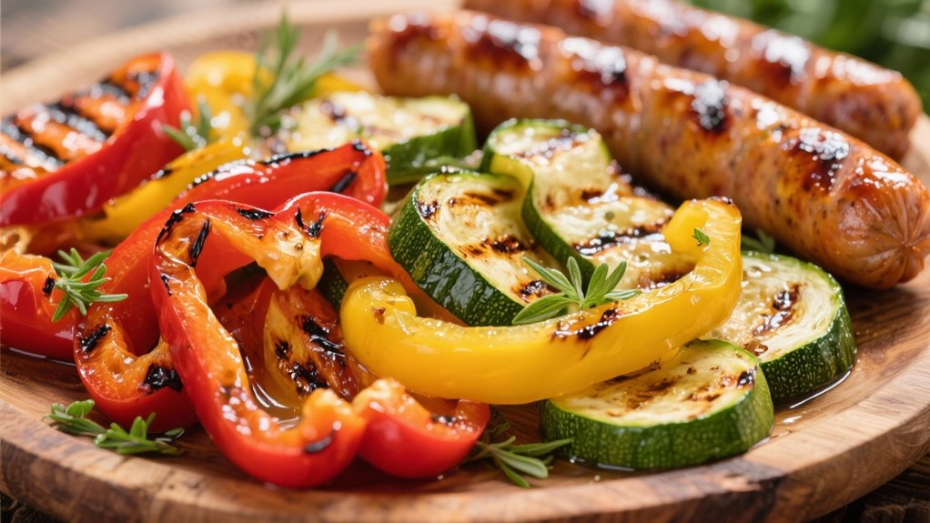 grilled vegetables with herbs