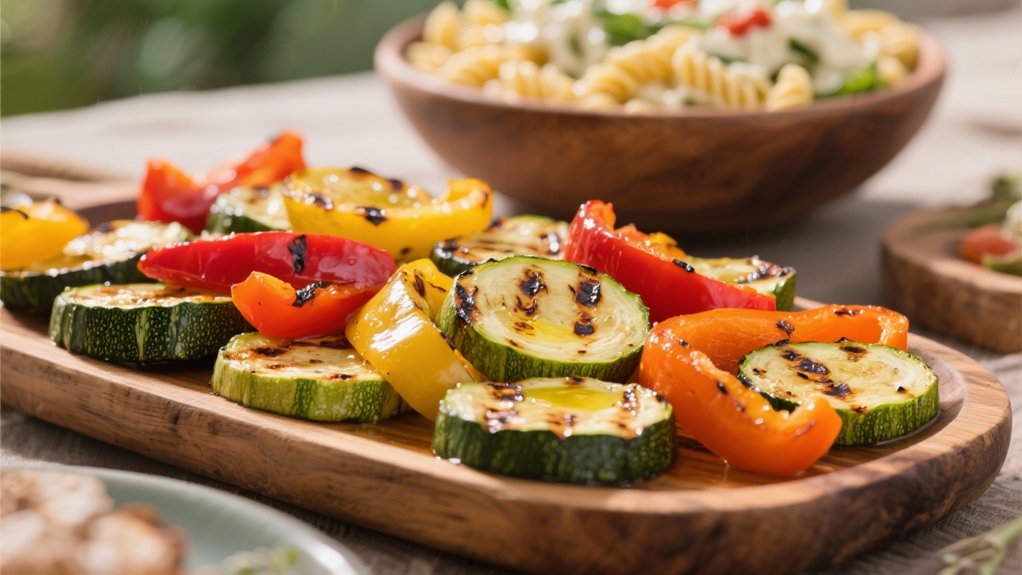 grilled vegetables with herbs