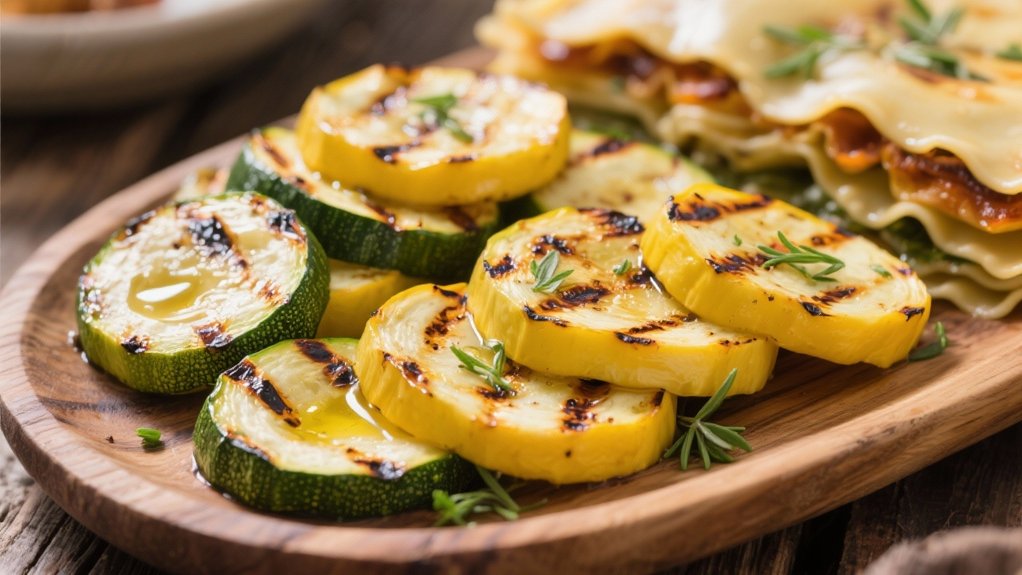 grilled veggies enhance lasagna