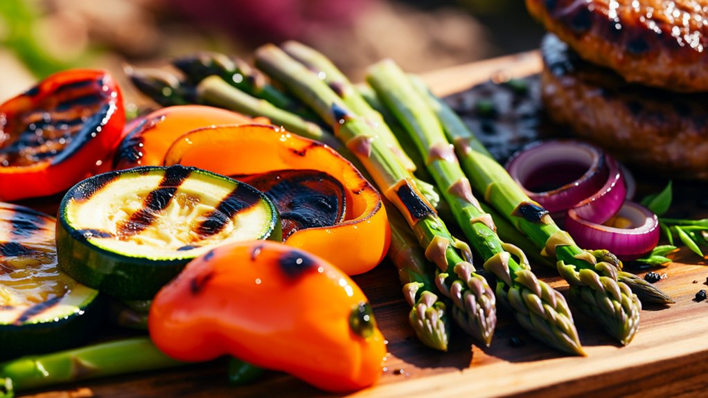 grilled veggies with marinade