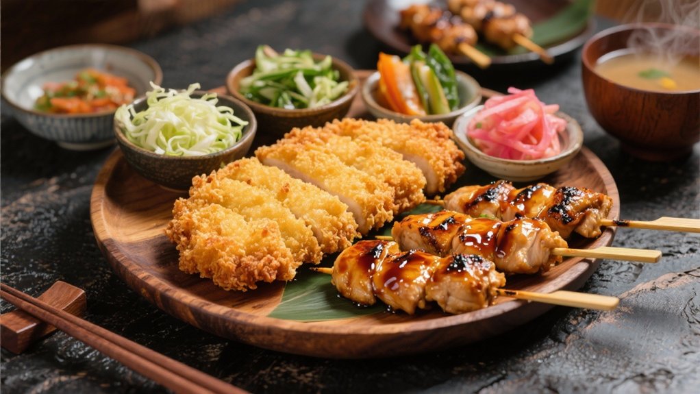 grilled yakitori skewers varieties