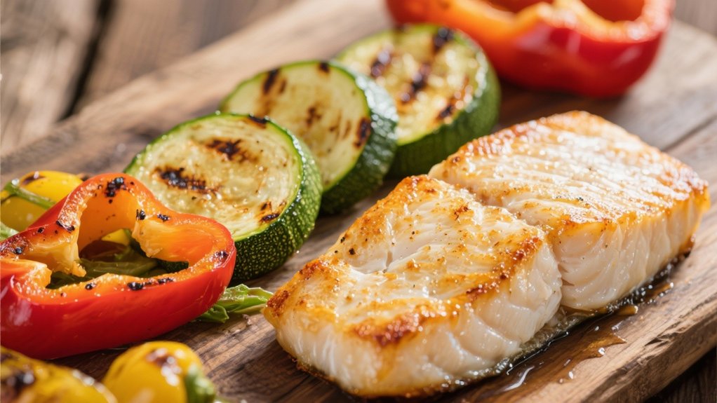 grilled zucchini and peppers