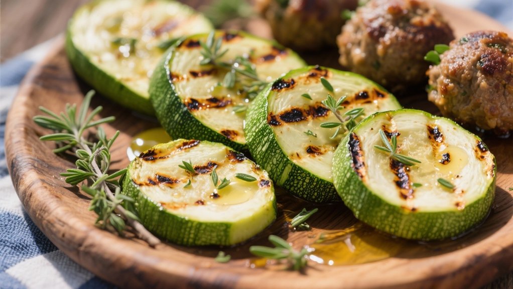 grilled zucchini enhances mediterranean dinner