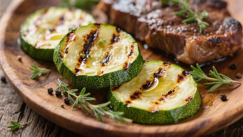 grilled zucchini for steak