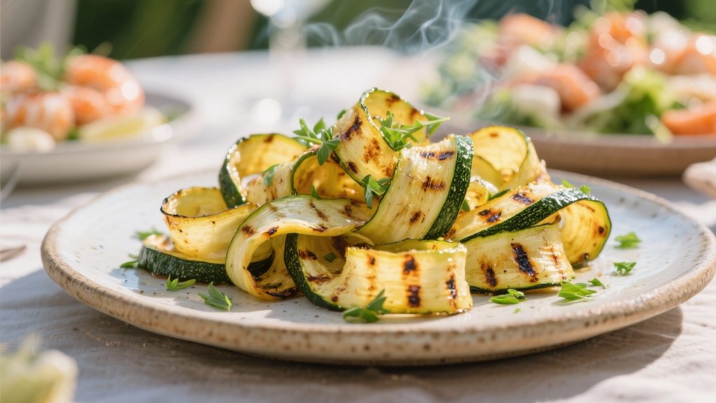 grilled zucchini ribbons recipe