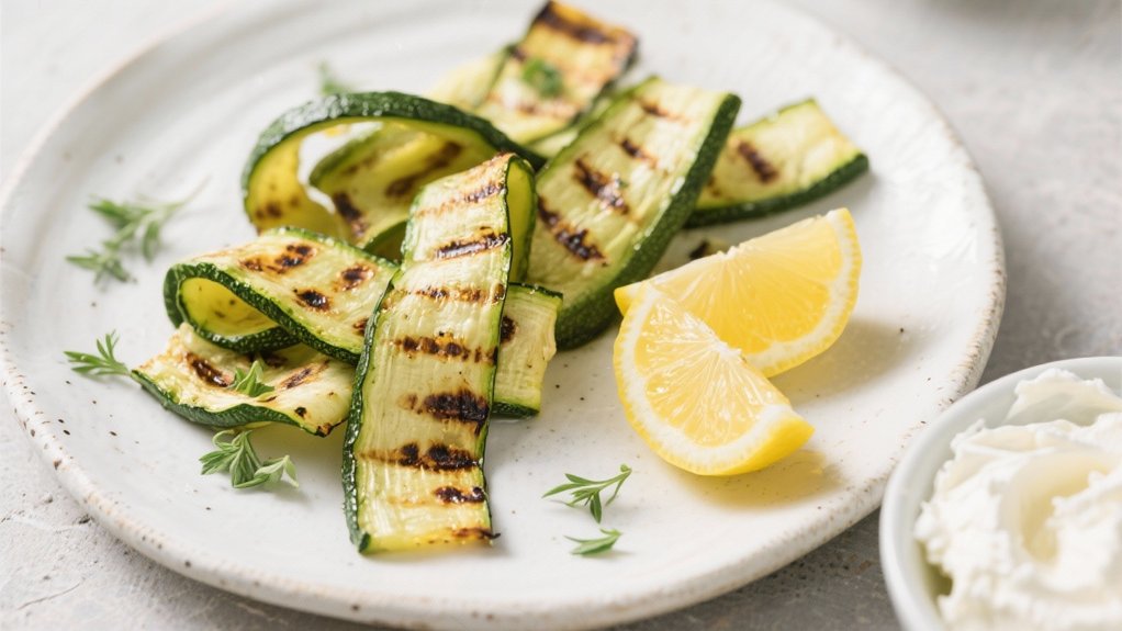 grilled zucchini ribbons recipe